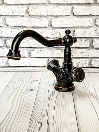 Milacio Смеситель для раковины Almeria MC.516.BBR черная бронза – фотография-2